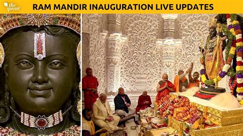 Ram Mandir Inauguration LIVE: 'Ram Lalla Will No Longer Reside In A ...