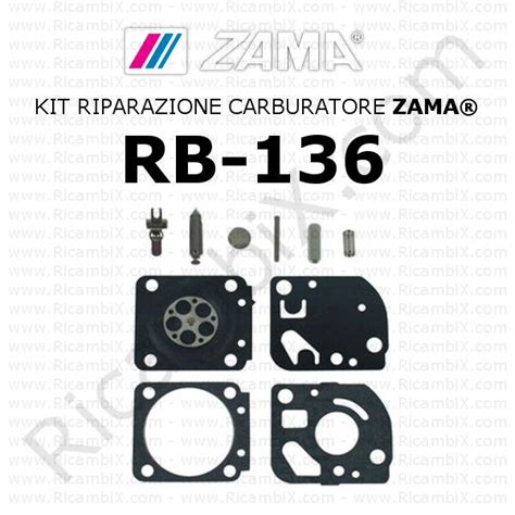 Kit Riparazione Carburatore ZAMA RB 136 MEMBRANE E KIT RIPARAZIONE