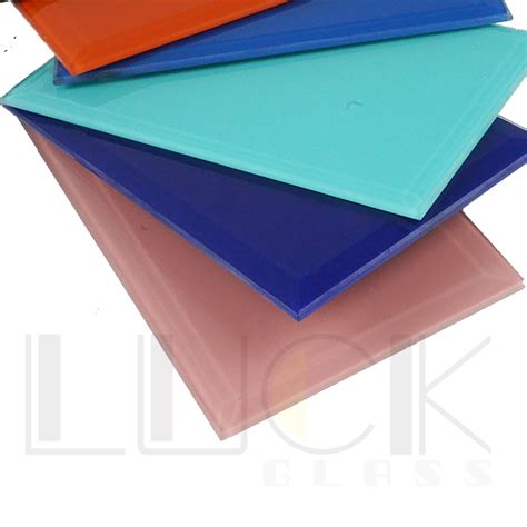 Luck Lacquered Painted Glass For Kitchen Splashback Background Wall