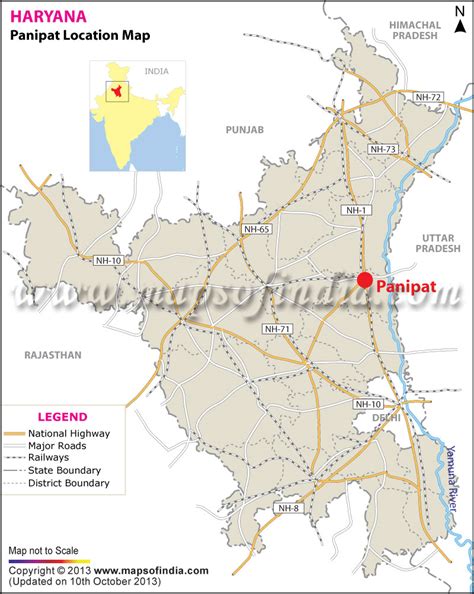 Panipat Location Map, Where is Panipat