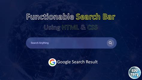 How To Make Functionable Search Bar Using Html And Css Only Youtube