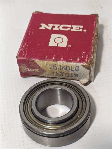 Nice 7516DLG TNTG18 Shielded Snap Ring Bearing Bore 1 X OD 2 X Width