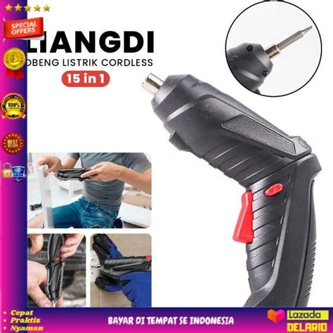 Obeng Listrik Cordless Screwdriver In Lazada Indonesia