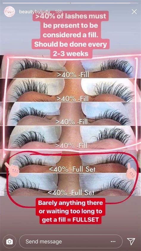 Fill Or Full Set Eyelash Salon Eyelashes Lashes