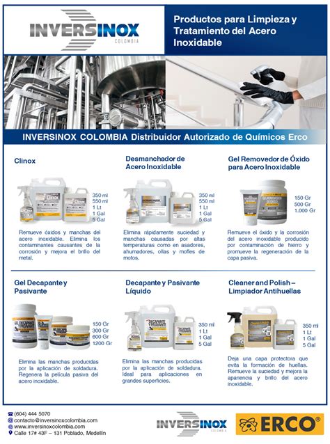 Limpieza Y Tratamiento De Acero Inoxidable Inversinox