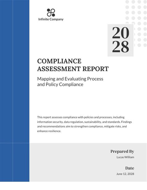 Compliance Assessment Report Template Venngage