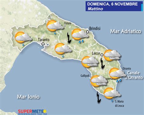 Il Tempo Oggi 6 Novembre Mesagnesera It