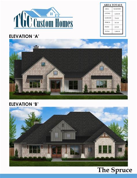 Spruce Floor Plan – TGC Custom Homes