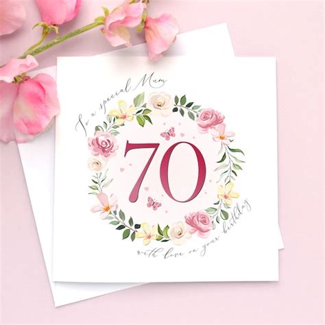 70th Birthday Card Etsy Uk