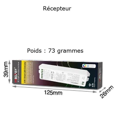 Contrleur Tactile Mural SANS FIL 8 Zones Pour Strip Led RGB RGBW Et