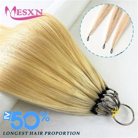 MESXN High Quality Feather New Hair Extensions Straight Natural Real