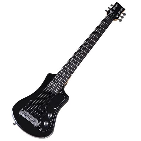 Dobrej jakości Mini gitara elektryczna gitara podróżna 34 Cal korpus