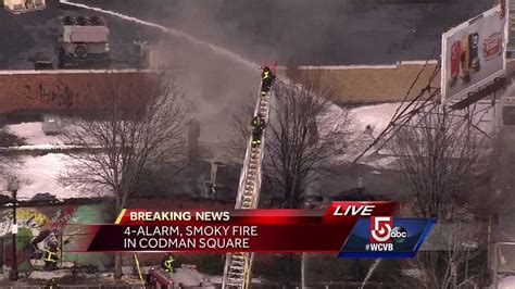 4 Alarm Fire Rips Through Building