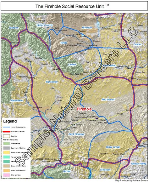 Fort Apache map - Social Resource Units of the Western USA