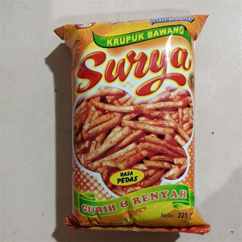 Jual KERIPIK BAWANG SURYA MAKASSAR 225gr Shopee Indonesia