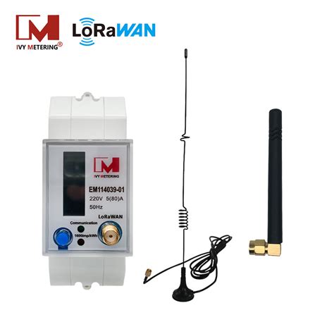 Eu Mhz Lorawan Lora Eu Smart Meter Single Phase Iot Lora Wan Kwh