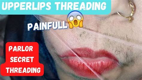 How To Thread Upper Lip At Home Easy Upper Lip Threading How To Do