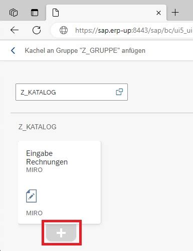 Sap Transaktion Als Sap Fiori Kachel Hinzuf Gen Sap Fiori