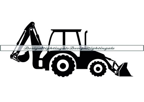 Backhoe SVG Backhoe Loader SVG Digger SVG Backhoe Clipart Etsy