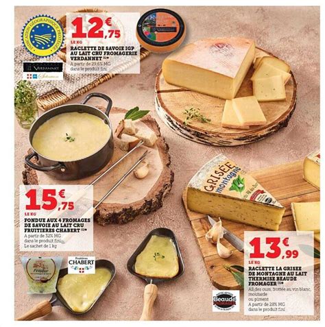 Promo Fondue Aux Fromages De Savoie Au Lait Cru Fruiti Res Chabert