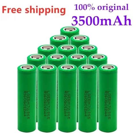 100 Original 3 7 V 3500Mah INR18650 MJ 1 18650แบตเตอร Akku