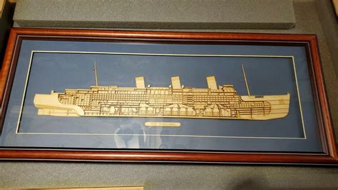 Wood Cutaway Model Of Rms Queen Mary Made In The Usa Nice