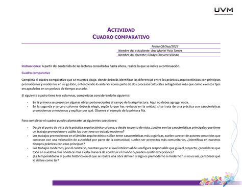 A2 Analisis Act Cuadro Comparativo Actividad Cuadro Comparativo