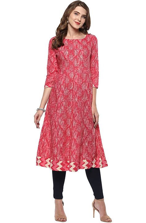 Best Printed Cotton Anarkali Kurtas Perfect For Summer Season Lady India