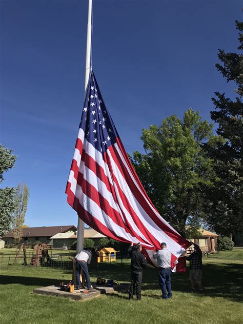 Flagpole Repair Gallery Before After Brads