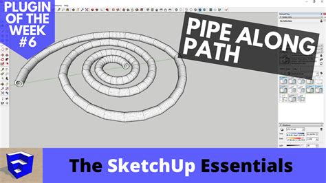 Create Pipes Along Paths In Sketchup With Pipe Along Path The