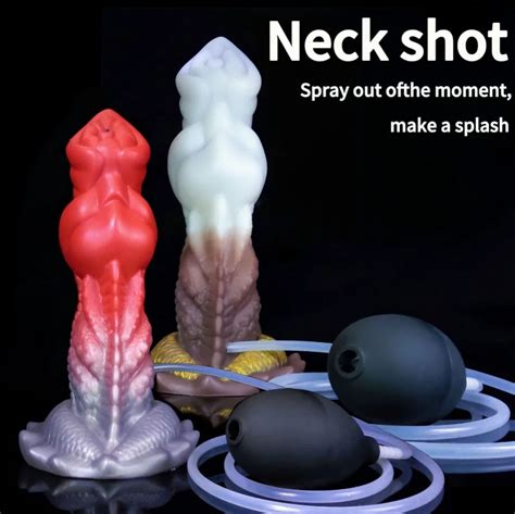 Water Spray Monster Knot Dildo Anal Plug Sex Toy For Women Anal Vaginal