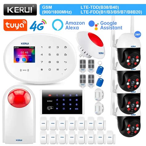 KERUI W204 WIFI GSM Alarm System 4G Home Alarm Motion Sensor Detector