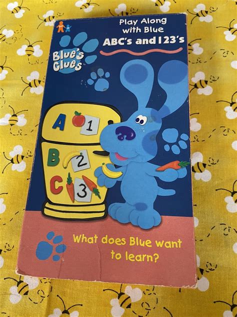 Blues Clues ABCs And 123s VHS Tested 1999 Grelly USA