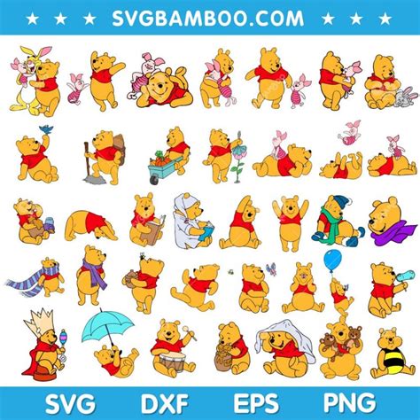 Winnie The Pooh SVG Bundle Disney Pooh SVG Bundle