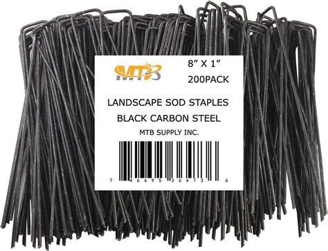 Amazon 100 Pack 10x1 Inch 11GA 0 12inch Landscape Staples Garden