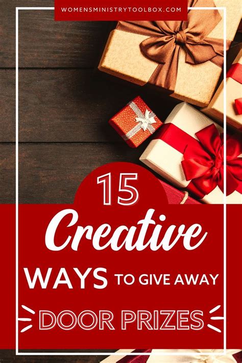 15 Creative Ways To Give Away Door Prizes Women S Ministry Toolbox Door Prizes Diy