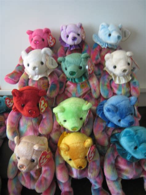 Lot Of 12 Ty Beanie Baby Birthday Bears All Months 75 Etsy