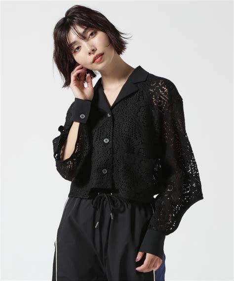 Aula Aila（アウラアイラ）の「aula Aila アウラアイラ Geometric Lace Shirt ジオメトリックレースシャツ（シャツ ブラウス）」 Wear