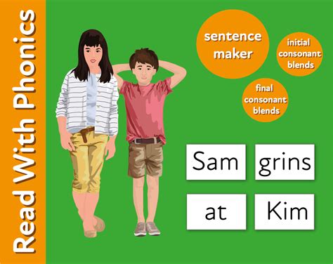 Use Sentence Maker To Reinforce Initial And Final Consonant Blends By