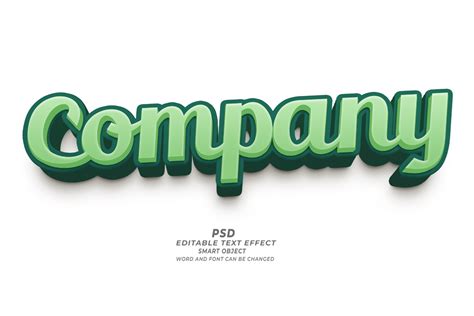 Company Psd 3d Editable Text Effect Graphic By Truevector · Creative