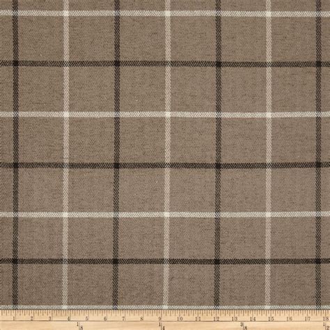 Kaslen Pennington Ii Plaid Taupe Orange Basement Guest Rooms Fabric