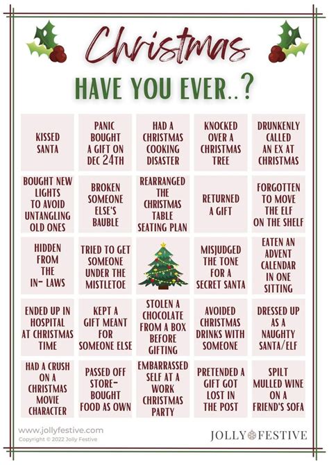 Never Have I Ever Christmas Edition For Adults