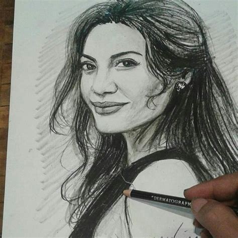 Jual Sketsa Lukis Wajah Hitam Putih Wajah Uk A X Tanpa