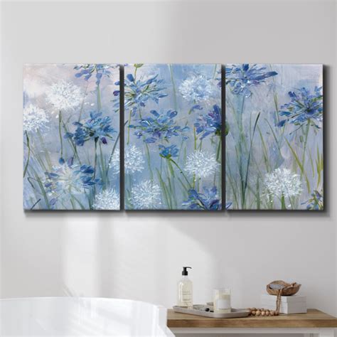 Winston Porter Dandelion And Agapanthus On Canvas Pieces Print Wayfair