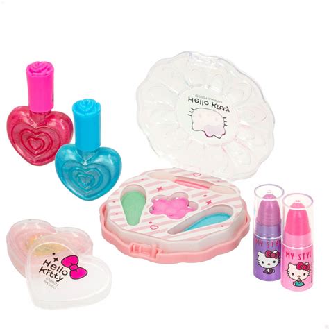 Set Maquillaje Hello Kitty Con Pintauñas