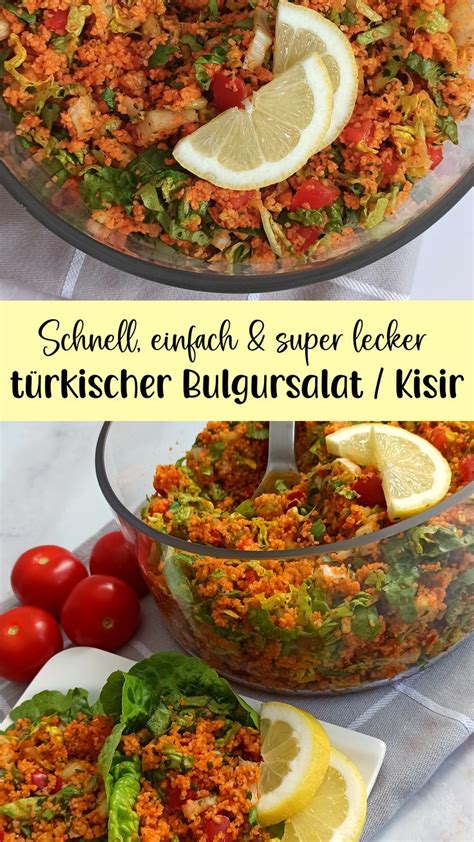 Türkischer Bulgur Salat auch Kisir genannt kabukiskitchen Rezept