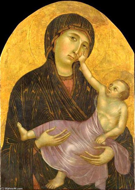 Reproduções De Belas Artes Madonna Com Criança 1284 Por Cimabue 1240