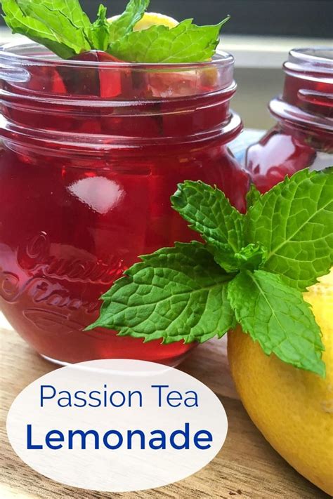 Refreshing Passion Iced Tea Lemonade Recipe Lemonade Tea Recipe Iced