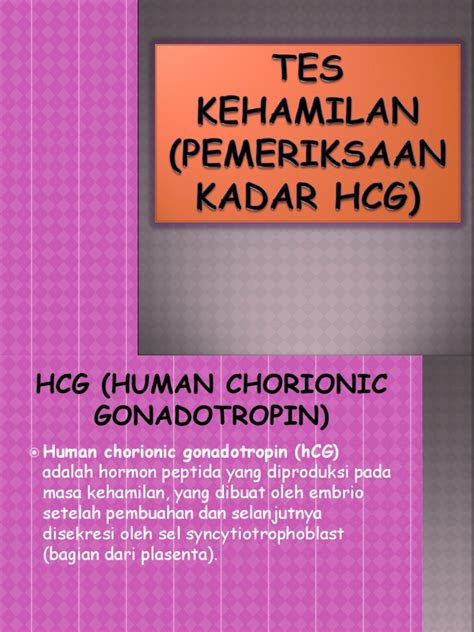 Pemeriksaan Hcg Reproduksi Pdf