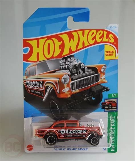 Hot Wheels Hw Reverse Rake 55 Chevy Bel Air Gasser And Layin Lowrider